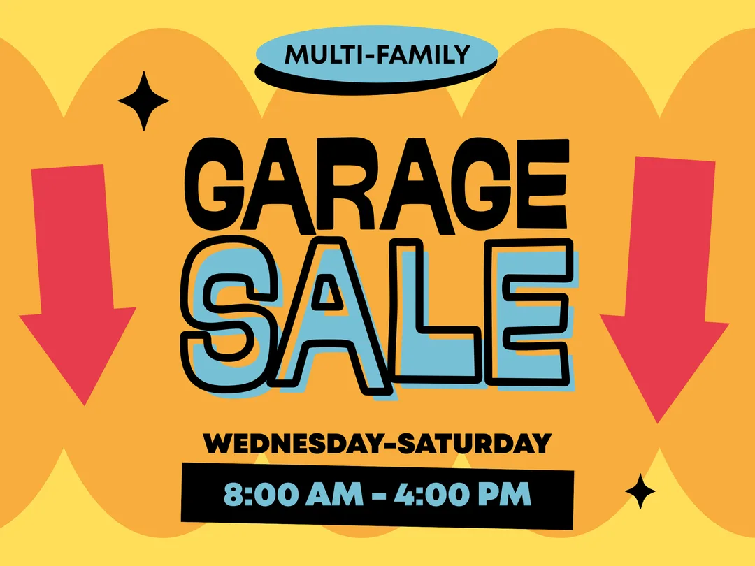 Garage sale signage - ideas for advertising your sale.